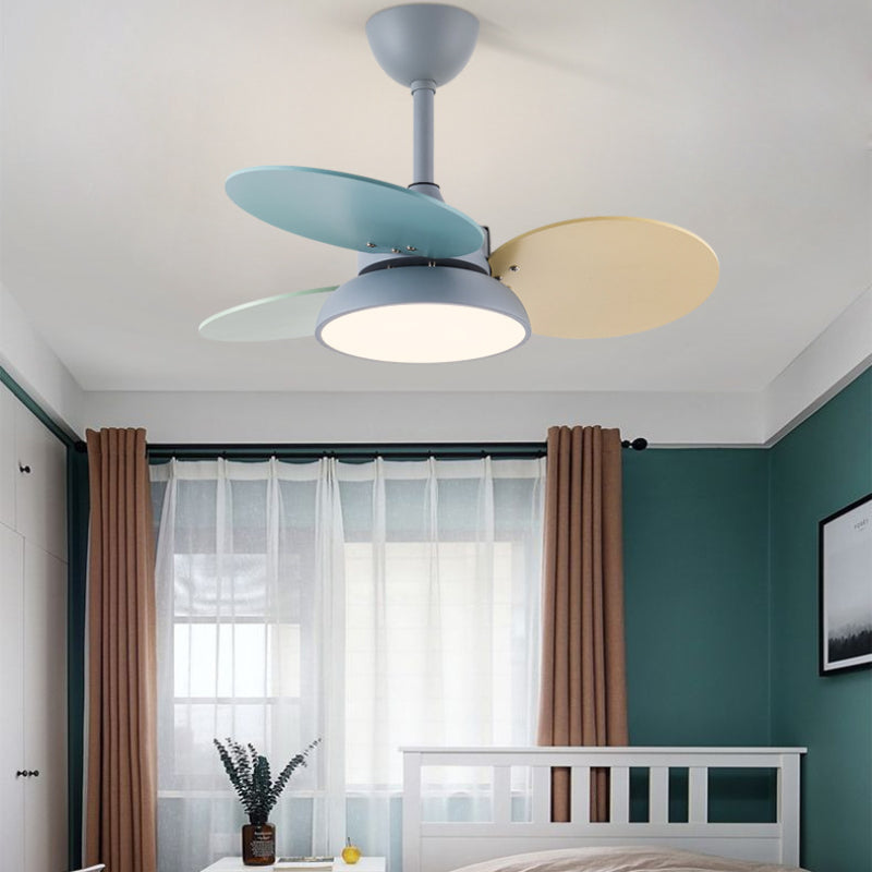 LED-Deckenventilatorlampe aus Metall im nordischen Stil für Kinderzimmer